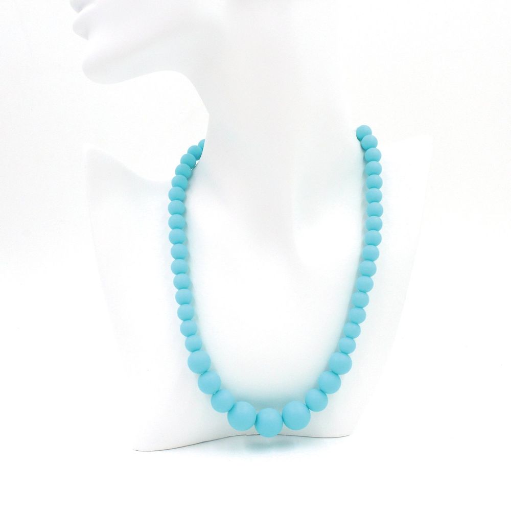 Scuba Silicon rubber bead necklace - YuppyCollections