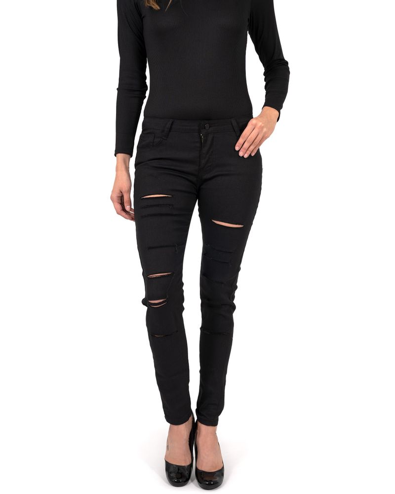 Clifton Ripped High Waisted Skinny Jeans - YuppyCollections