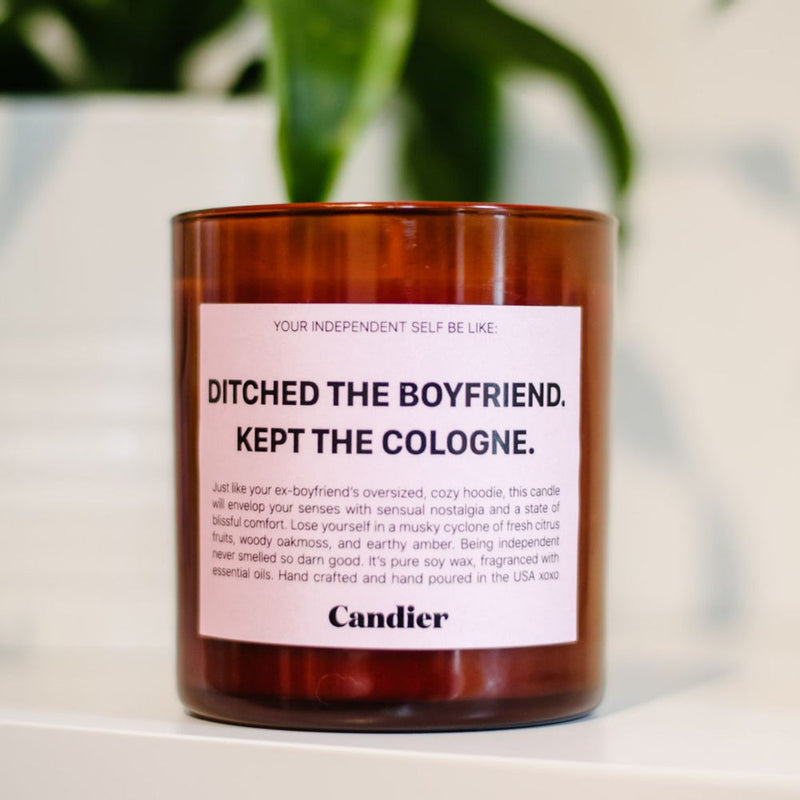 DITCHED THE BOYFRIEND CANDLE - YuppyCollections