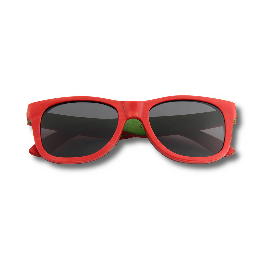 Recycled Skatedeck Bluntslide Red Sunglasses by WUDN - YuppyCollections