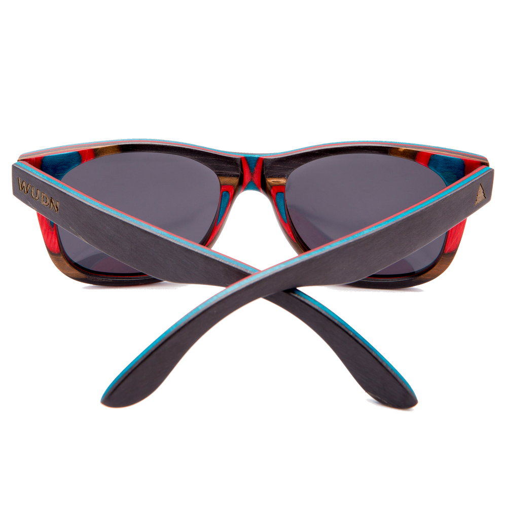 Recycled Skatedeck Ollie Black Sunglasses by WUDN - YuppyCollections