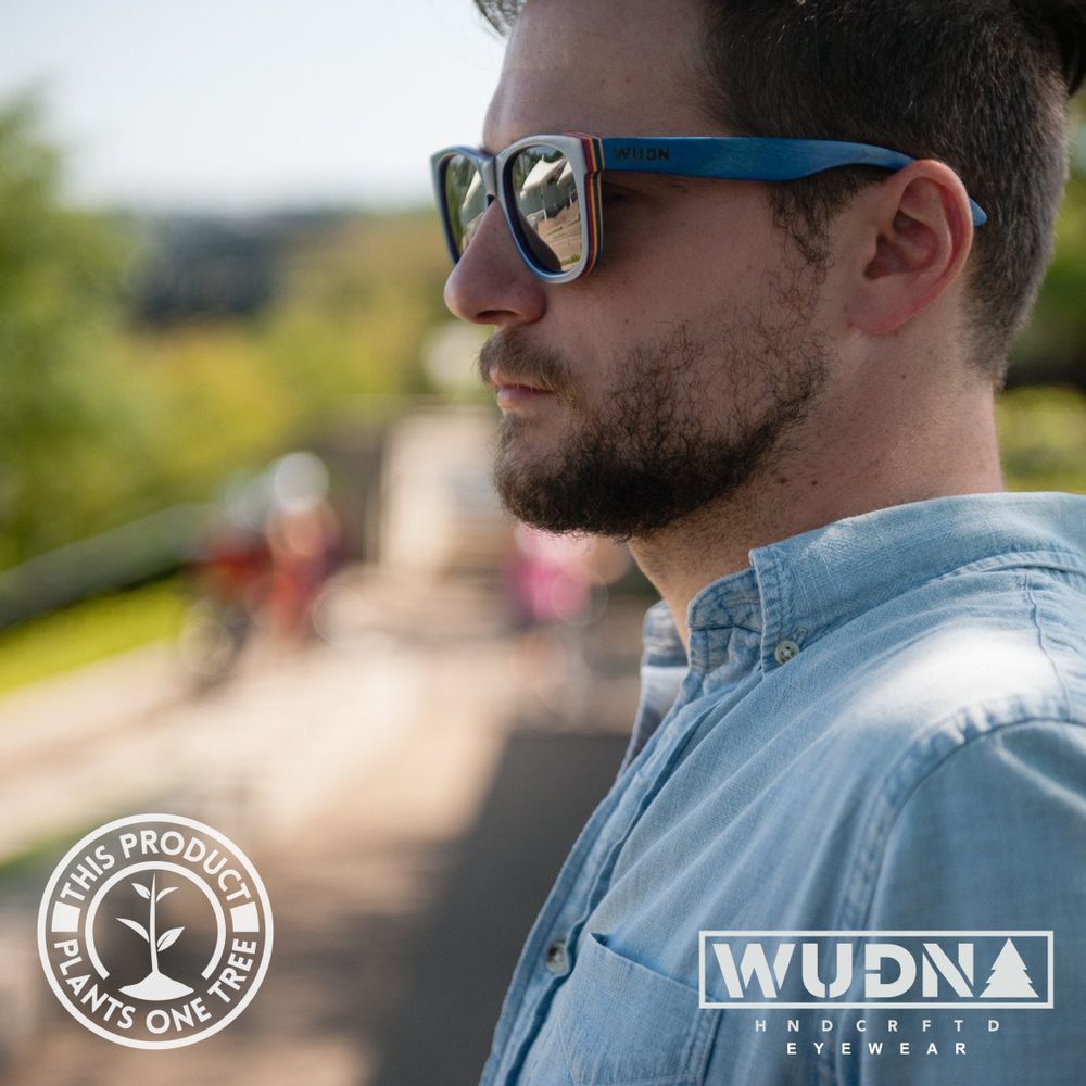 Recycled Skatedeck Escalator Sunglasses by WUDN - YuppyCollections