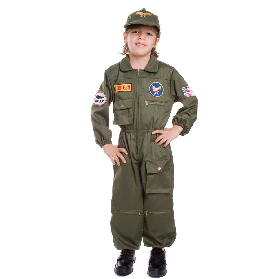 Air Force Pilot Boys Costume Lg - YuppyCollections