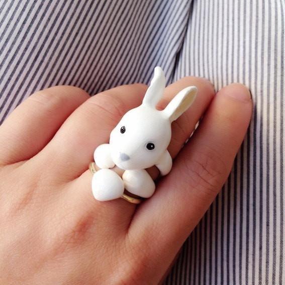 Mary Lou Rabbit Ring - YuppyCollections