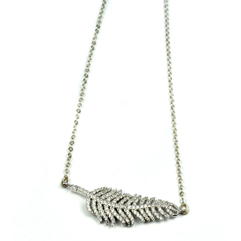 Abigail Feather Necklace - YuppyCollections