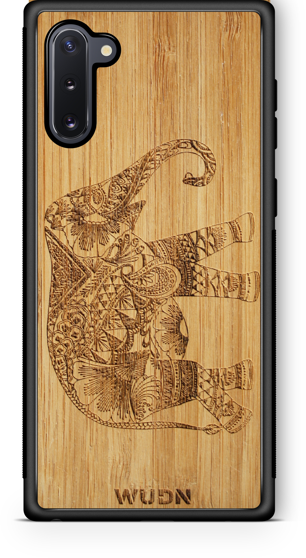 Slim Wooden Phone Case | Bamboo Elephant - YuppyCollections