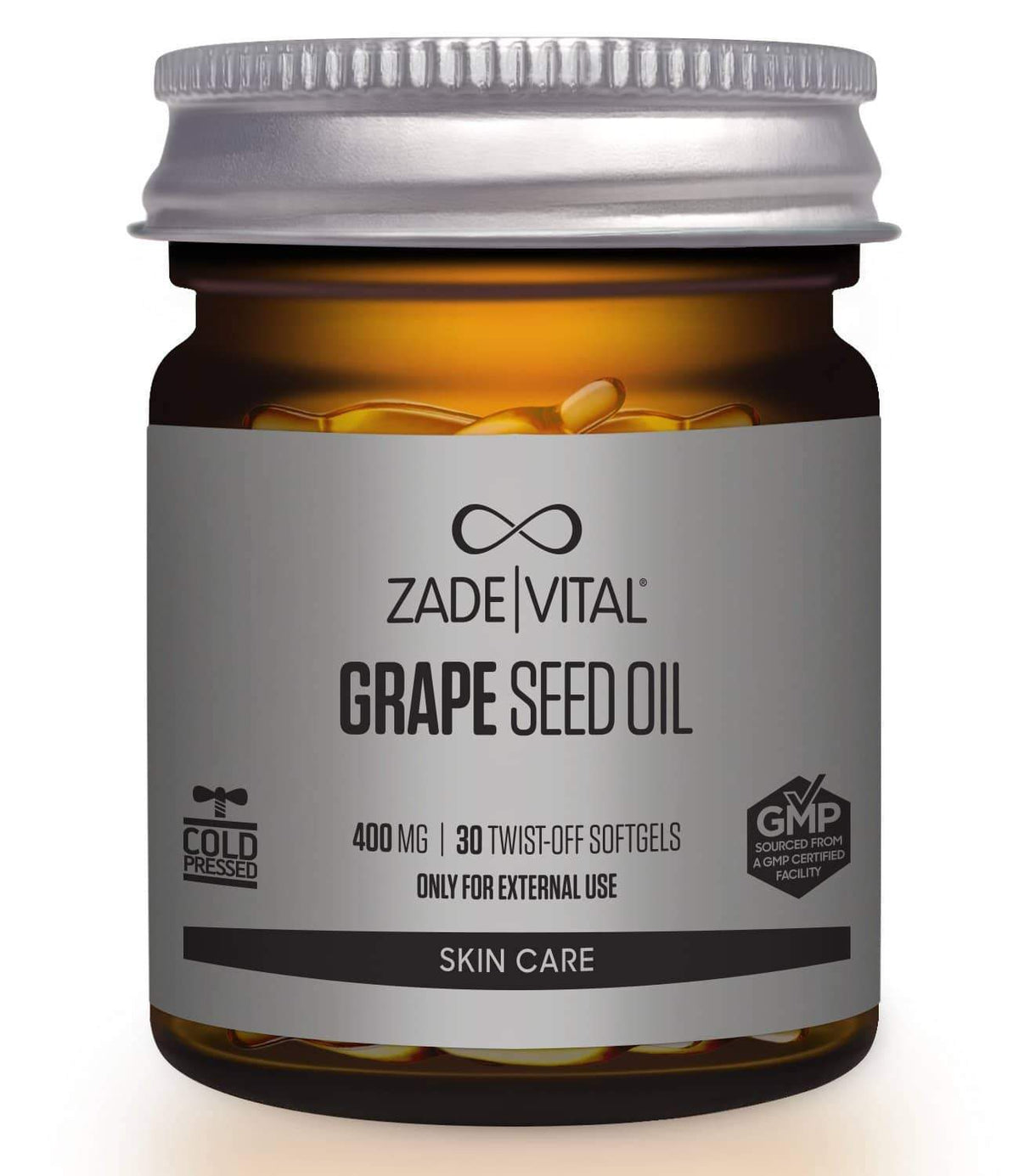 Grape Seed Oil - 30 Twist-Off Softgels - YuppyCollections