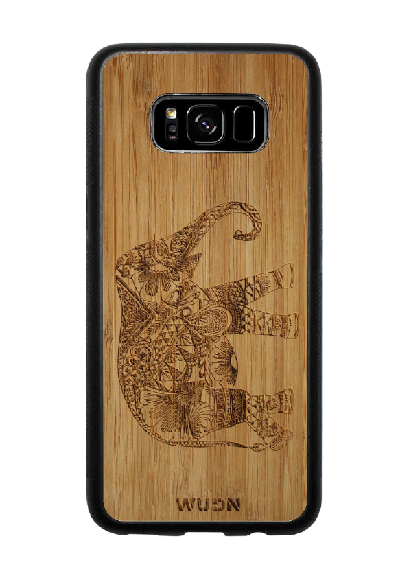 Slim Wooden Phone Case | Bamboo Elephant - YuppyCollections