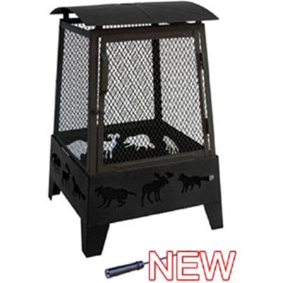 Haywood Fire Pit  Black - YuppyCollections