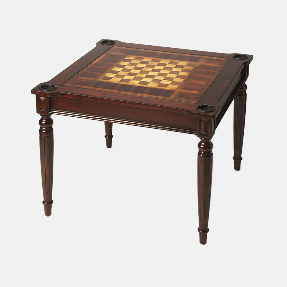 Multi-Game Card Table Plantation Cherry Finish - YuppyCollections