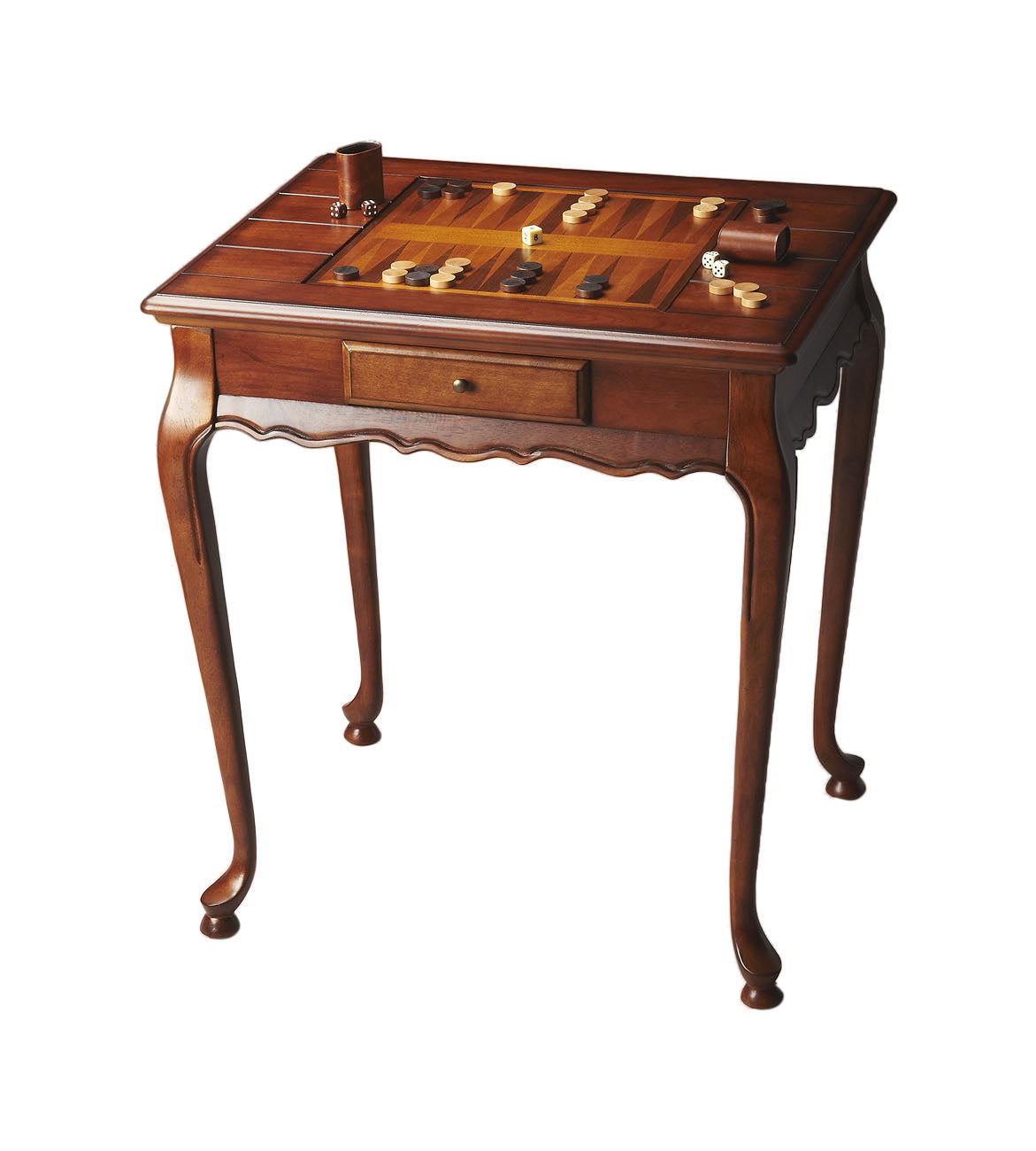 Game Table Olive Ash Burl Light - YuppyCollections