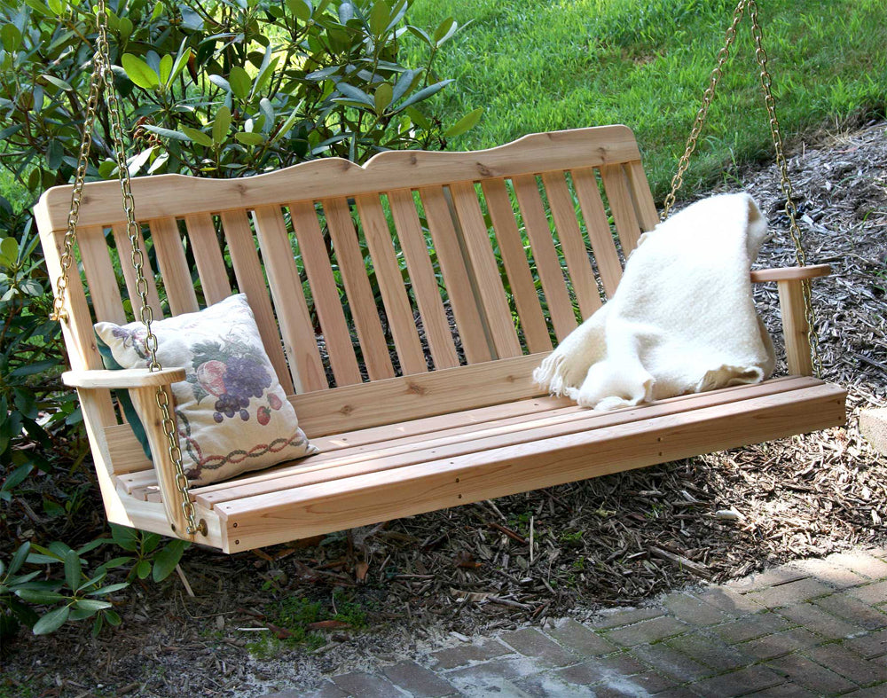 4' Cedar Countryside Porch Swing - YuppyCollections