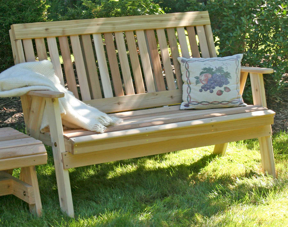 5' Cedar Countryside Garden Bench - YuppyCollections