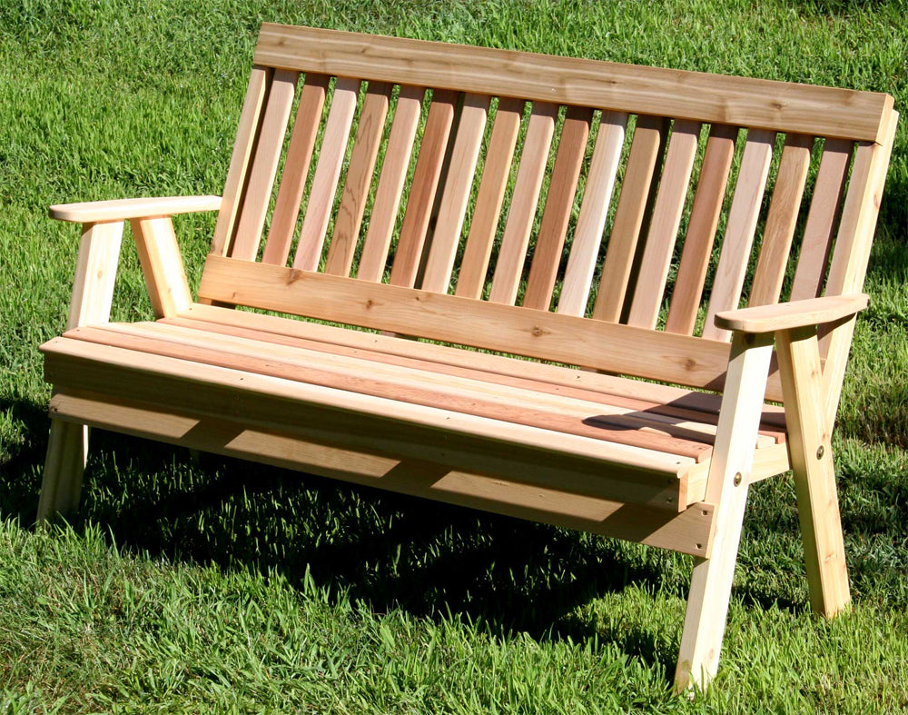 5' Cedar Countryside Garden Bench - YuppyCollections