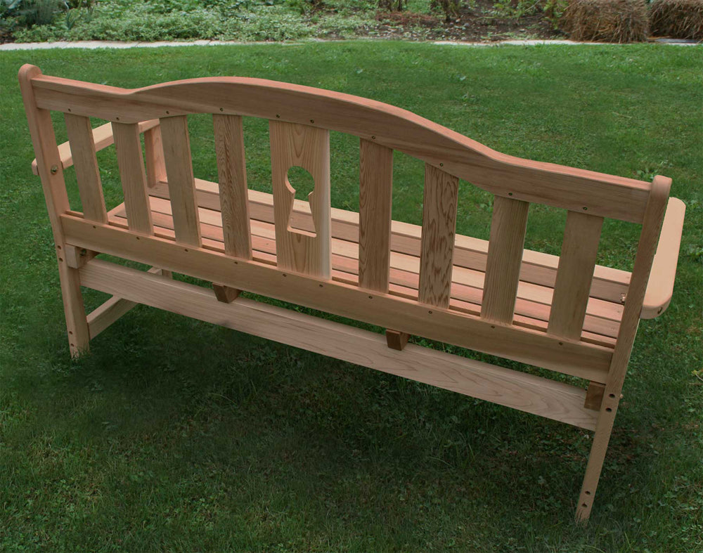 5' Cedar Keyway Garden Bench - YuppyCollections