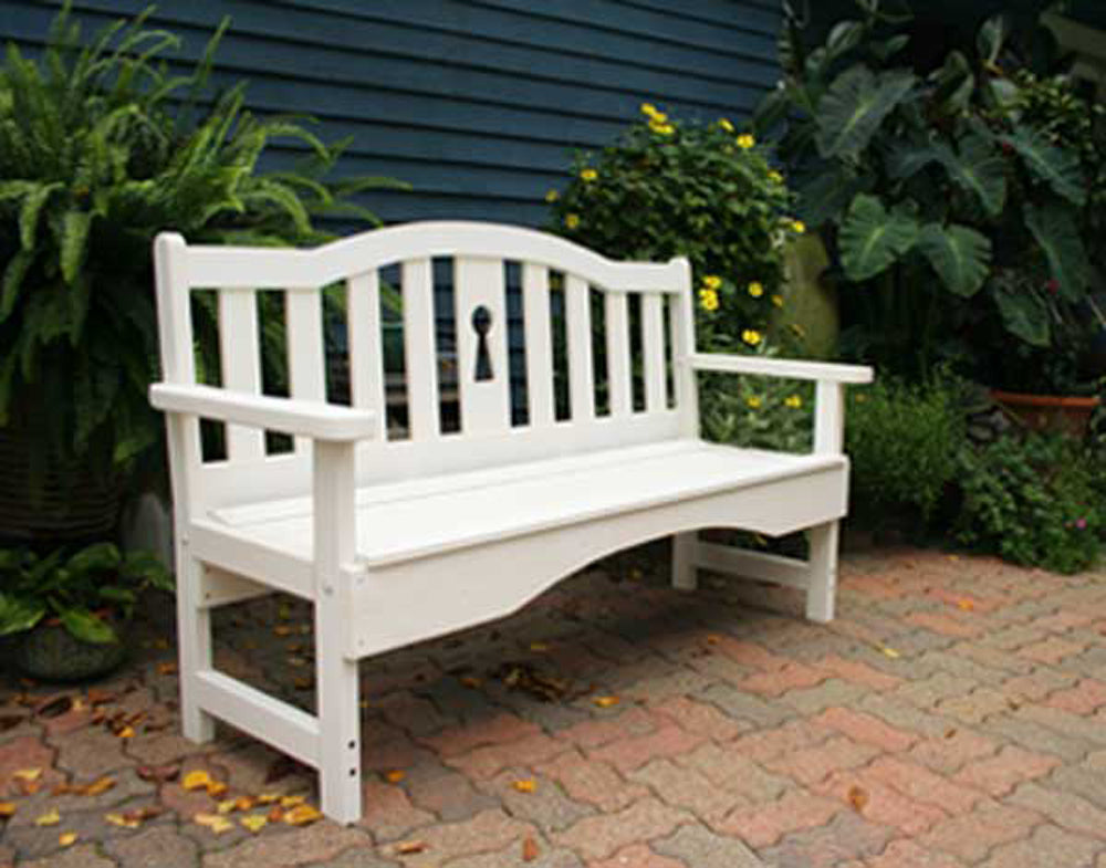 5' Cedar Keyway Garden Bench - YuppyCollections