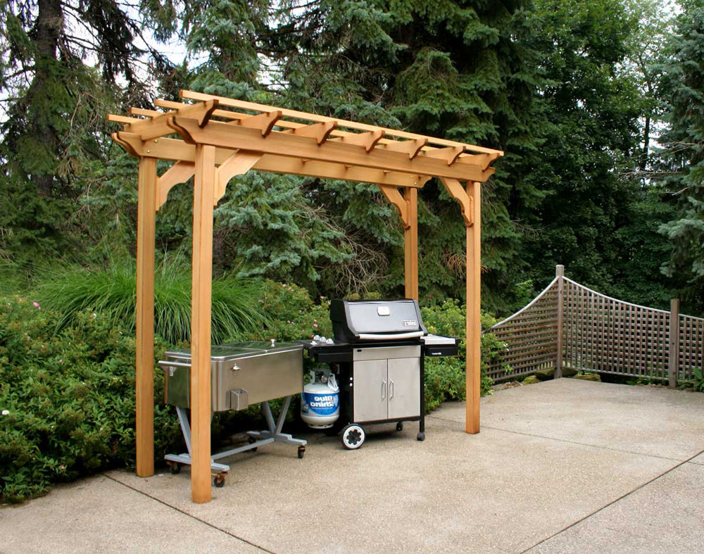 3' x 10' Cedar New Dawn Pergola - YuppyCollections