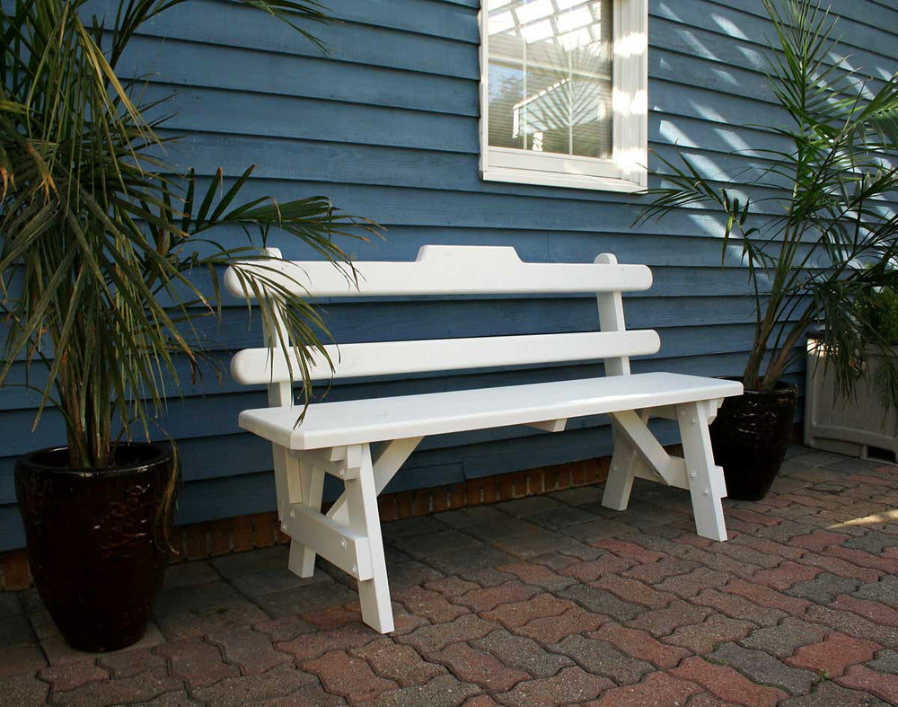 3' Cedar Tab Back Bench - YuppyCollections