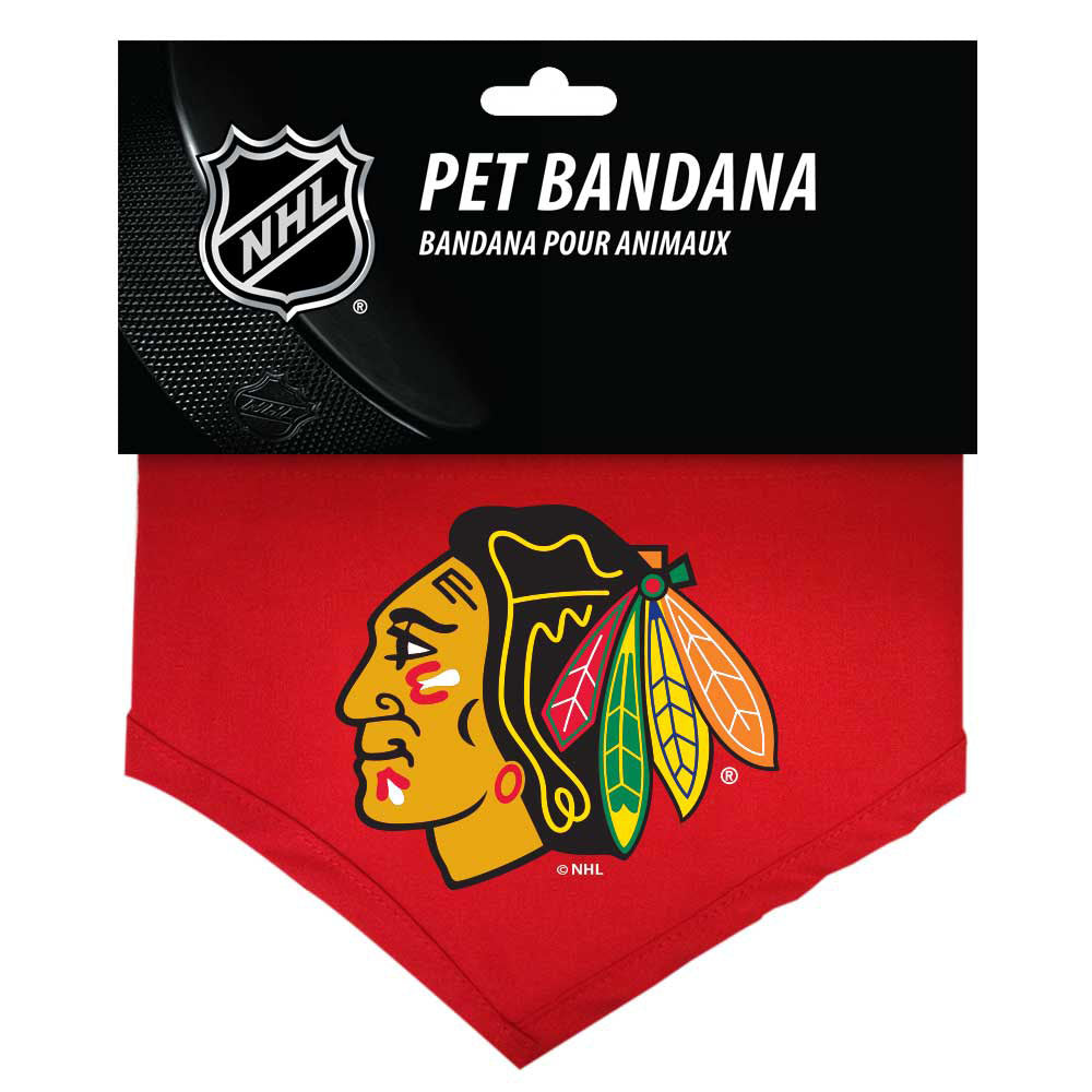 Chicago Blackhawks Dog Bandana- Cotton - Small - YuppyCollections