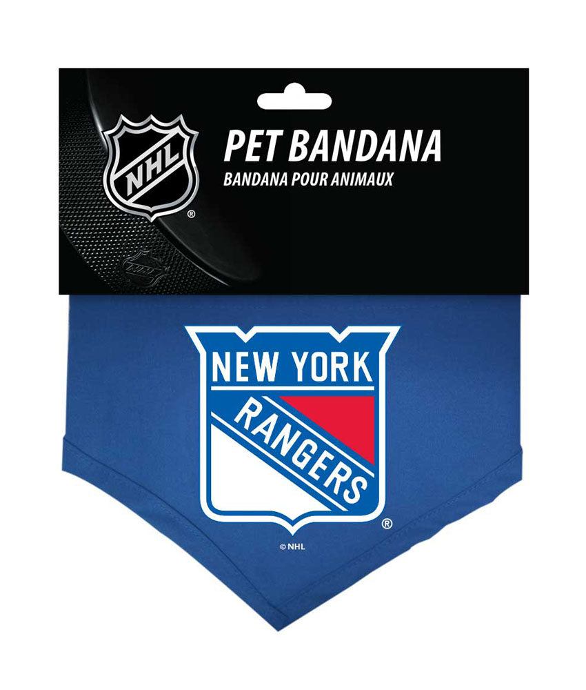 New York Rangers Dog Bandana - Cotton - Small - YuppyCollections