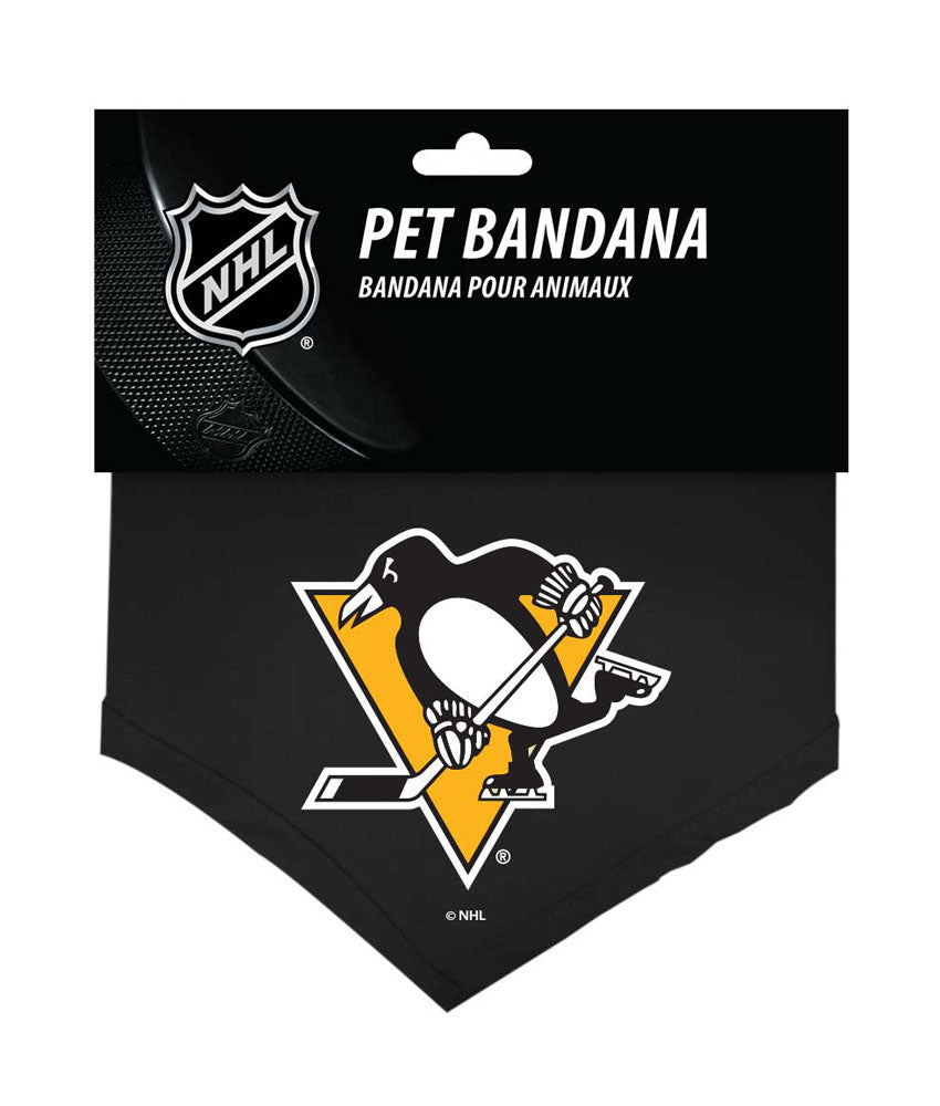 Pittsburgh Penguins Dog Bandana - Cotton - Large - YuppyCollections