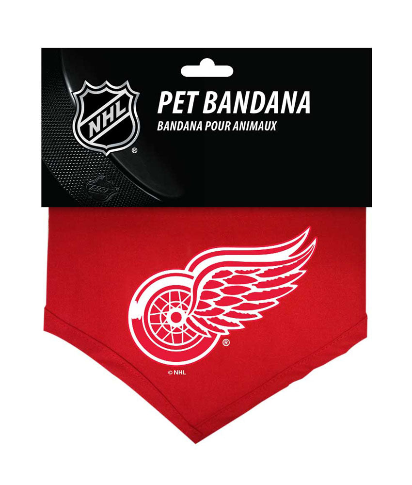 Detroit Red Wings Dog Bandana - Cotton - Large - YuppyCollections