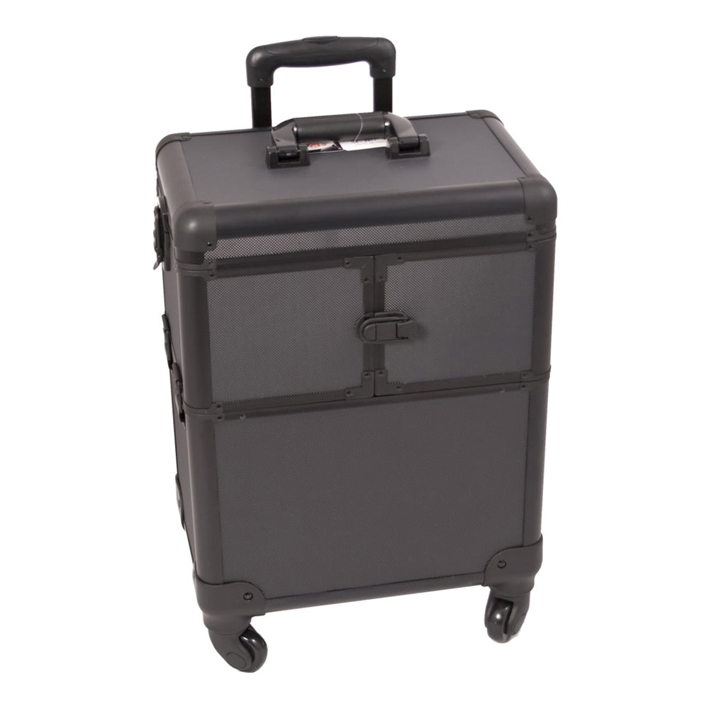 Black Dot Trolley Makeup Case - I3264 - YuppyCollections