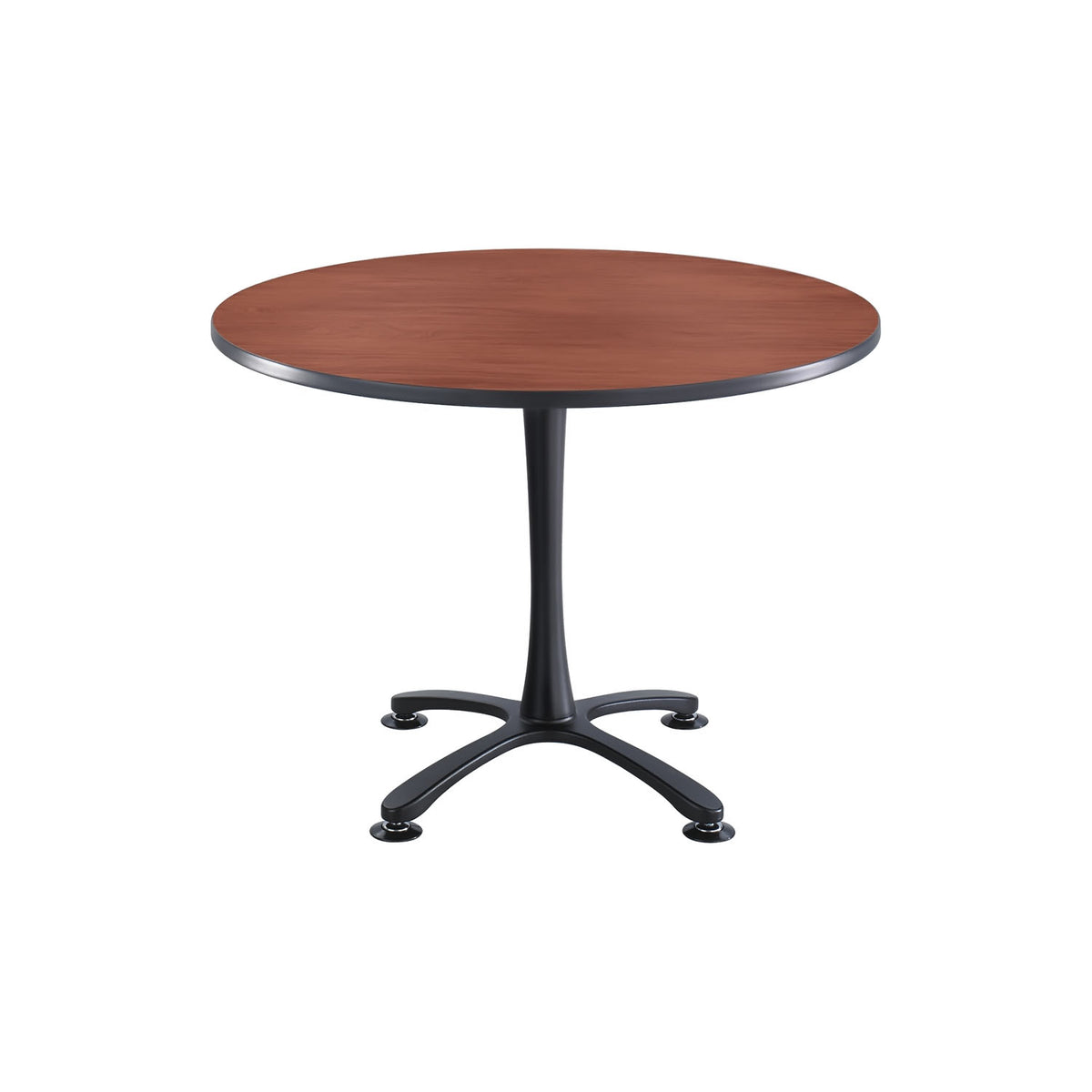 Cha-Cha 42" Round, X Base Sitting Height Cherry Top, Black Base - YuppyCollections