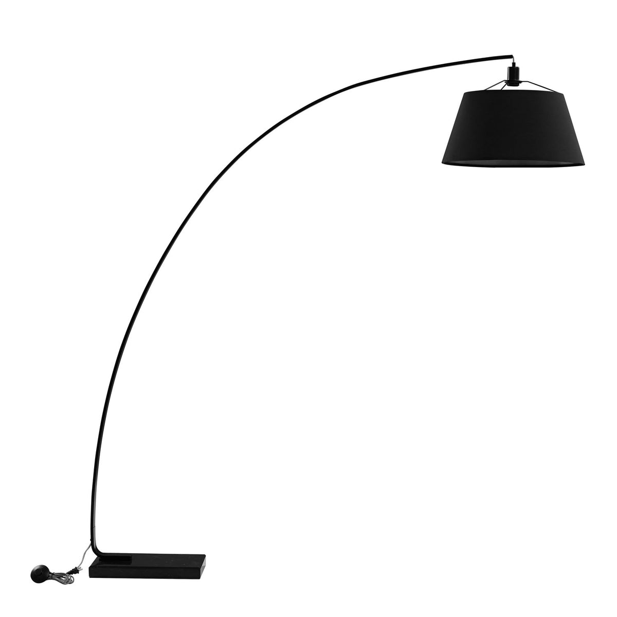 WE Furniture Modern Design 72" Flex Arch Floor Lamp - Black - YuppyCollections