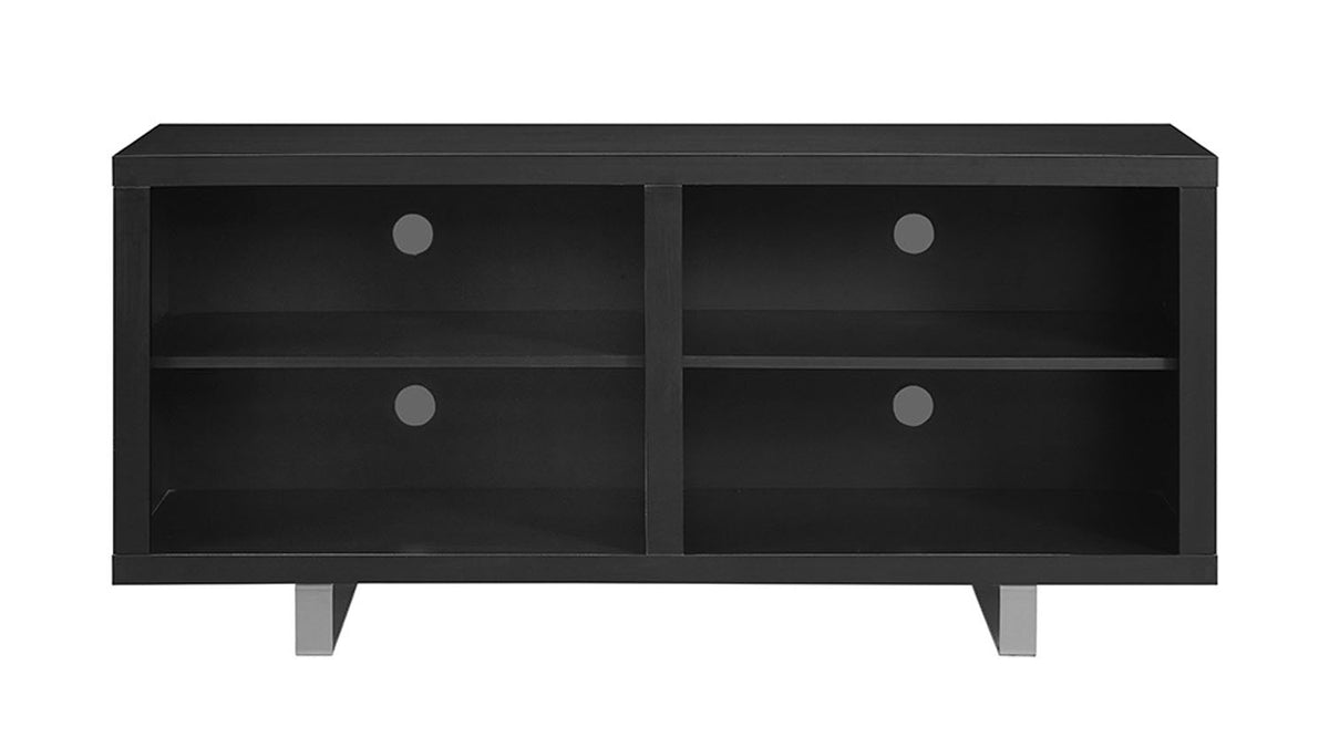 WE Furniture 58" Modern TV Console with Metal Legs - Black - YuppyCollections