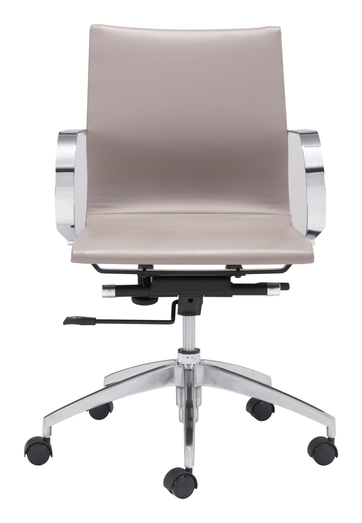Glider Low Back Office Chair Taupe - YuppyCollections