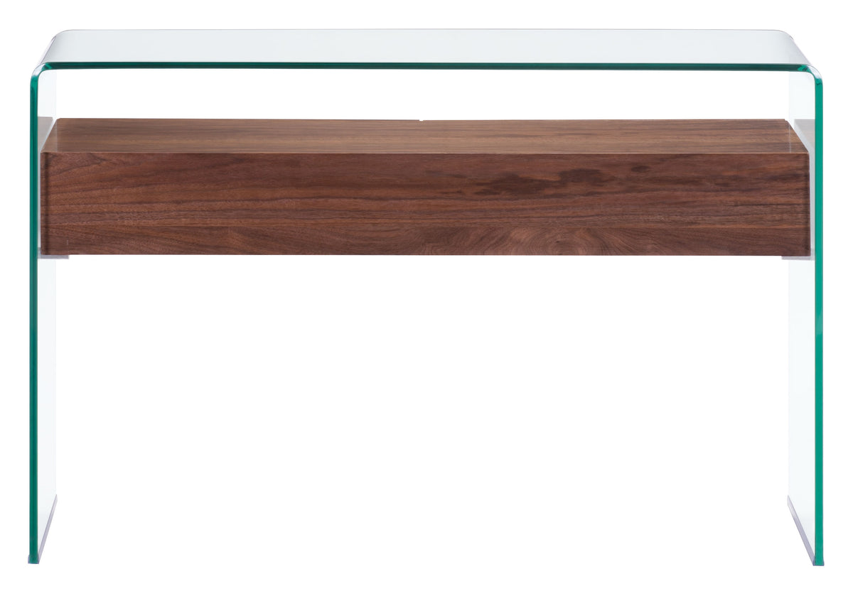 Shaman Console Table Walnut - YuppyCollections