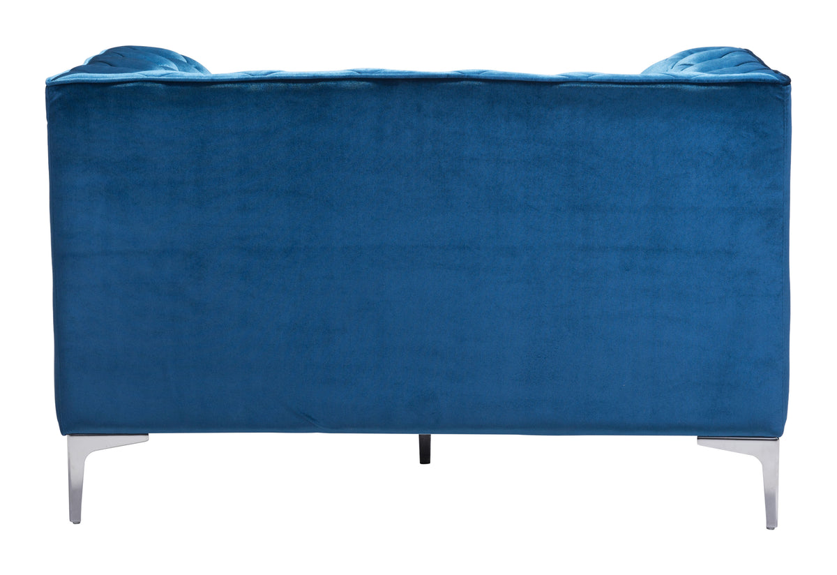 Providence Arm Chair Blue Velvet - YuppyCollections