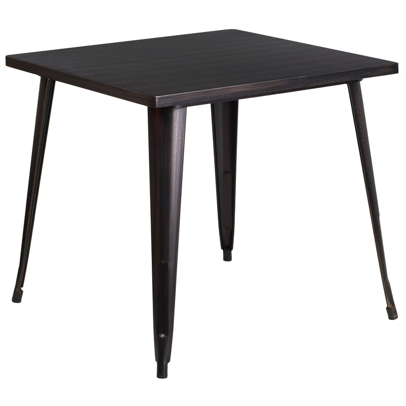 31.75'' Square Metal Indoor-Outdoor Table - YuppyCollections