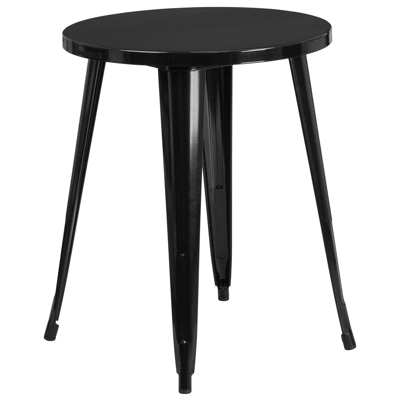 24'' Round Metal Indoor-Outdoor Table - YuppyCollections