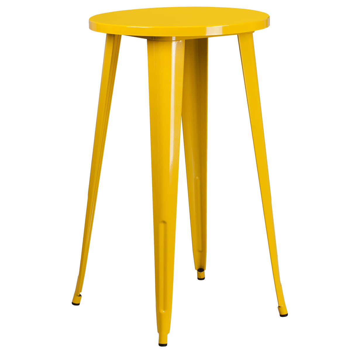 24'' Round Metal Indoor-Outdoor Bar Height Table - YuppyCollections