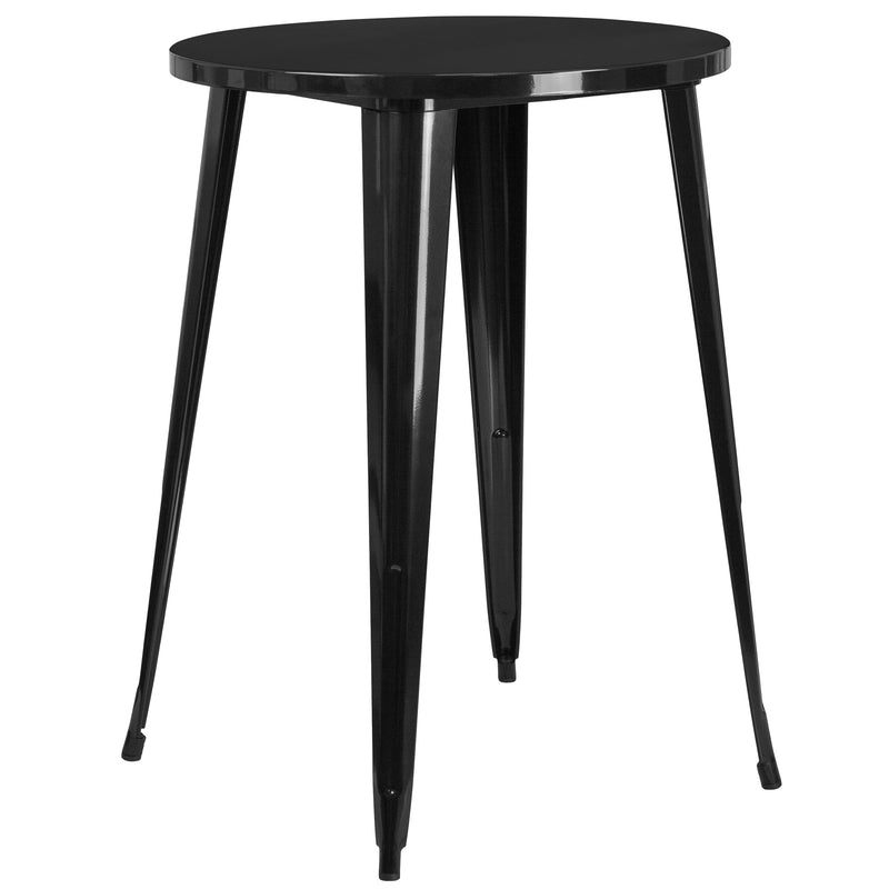 30'' Round Metal Indoor-Outdoor Bar Height Table - YuppyCollections