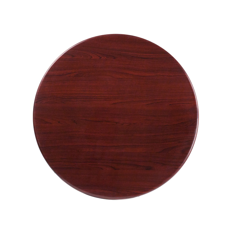 30'' Round High-Gloss Resin Table Top with 2'' Thick Drop-Lip - YuppyCollections