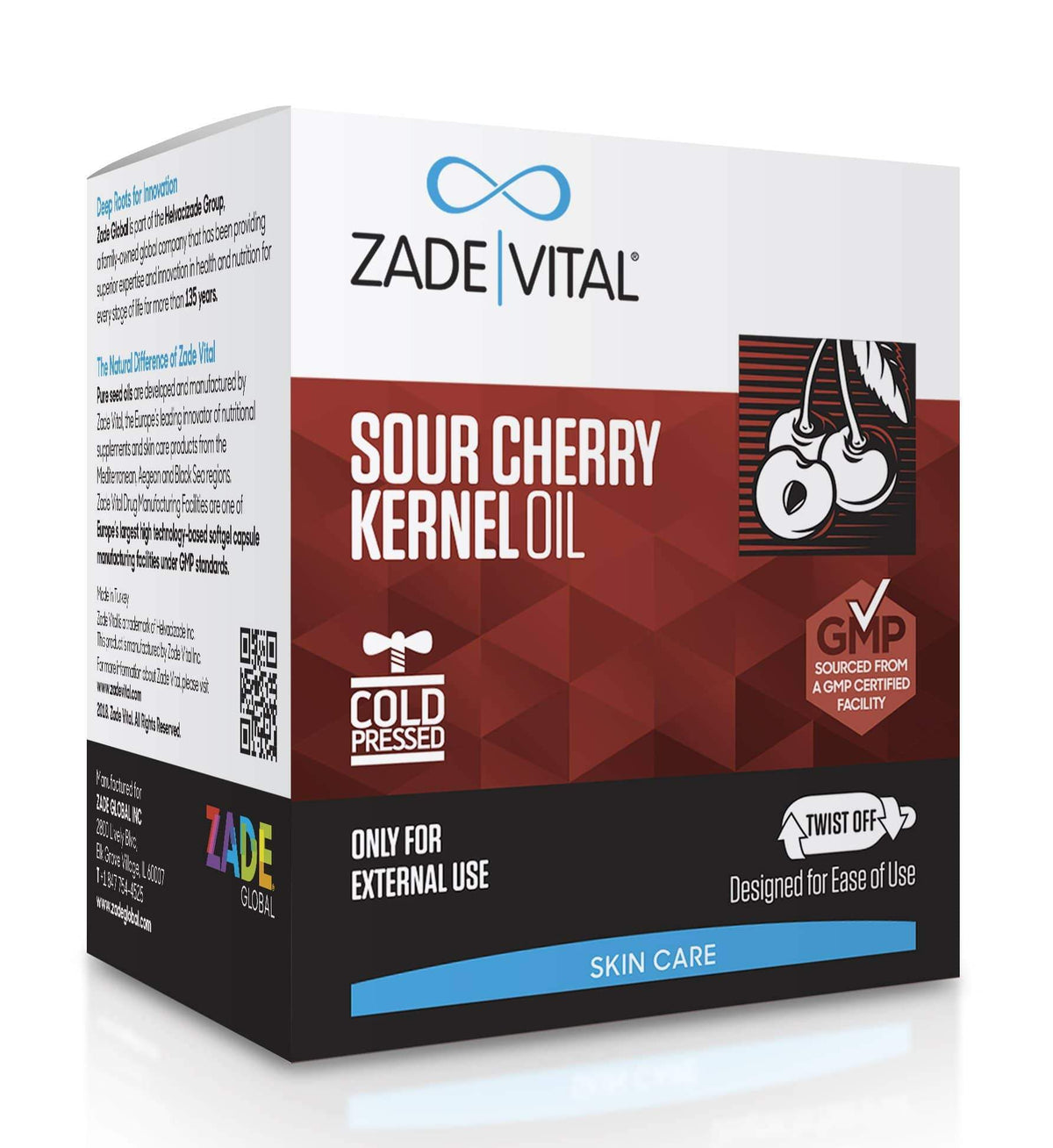 Sour Cherry Kernel Oil - 30 Twist-Off Softgels - YuppyCollections