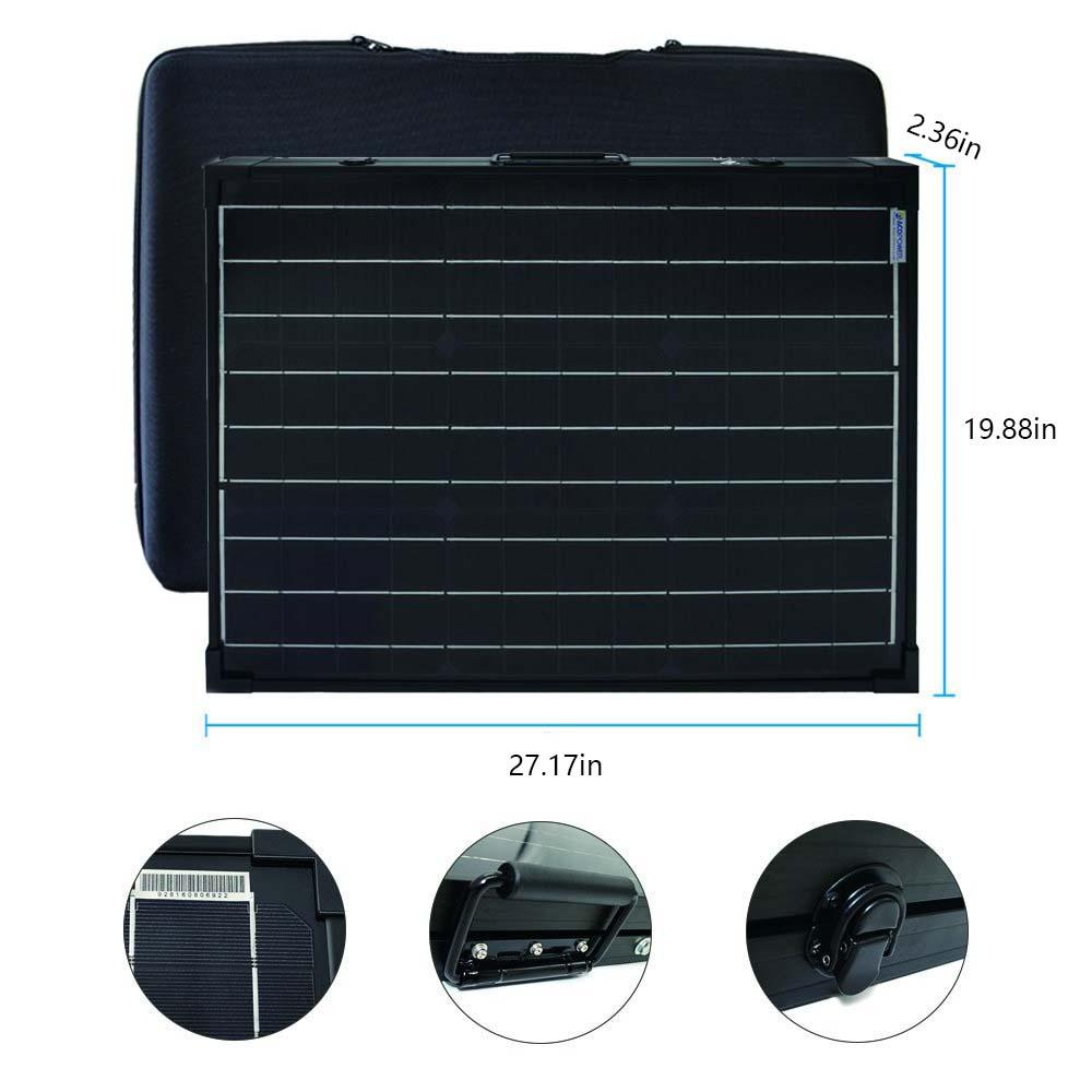 ACOPOWER 100W Foldable Solar Panel Kit, Waterproof ProteusX 20A Charge Controller  (New Launched) - YuppyCollections