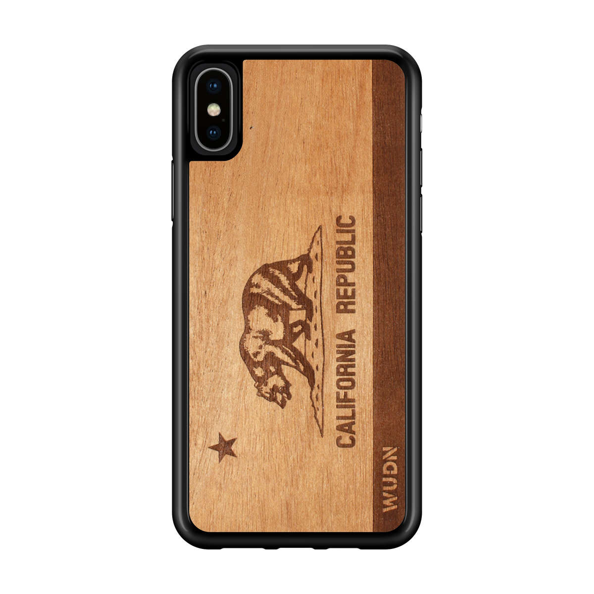 Slim Wooden Phone Case | California Republic - YuppyCollections