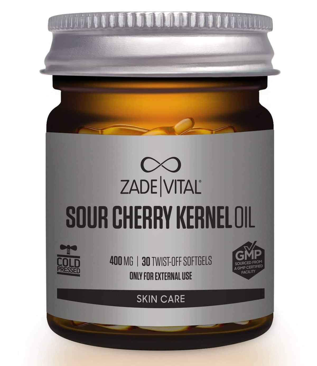 Sour Cherry Kernel Oil - 30 Twist-Off Softgels - YuppyCollections