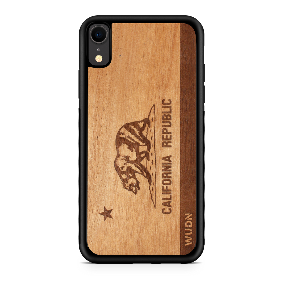 Slim Wooden Phone Case | California Republic - YuppyCollections