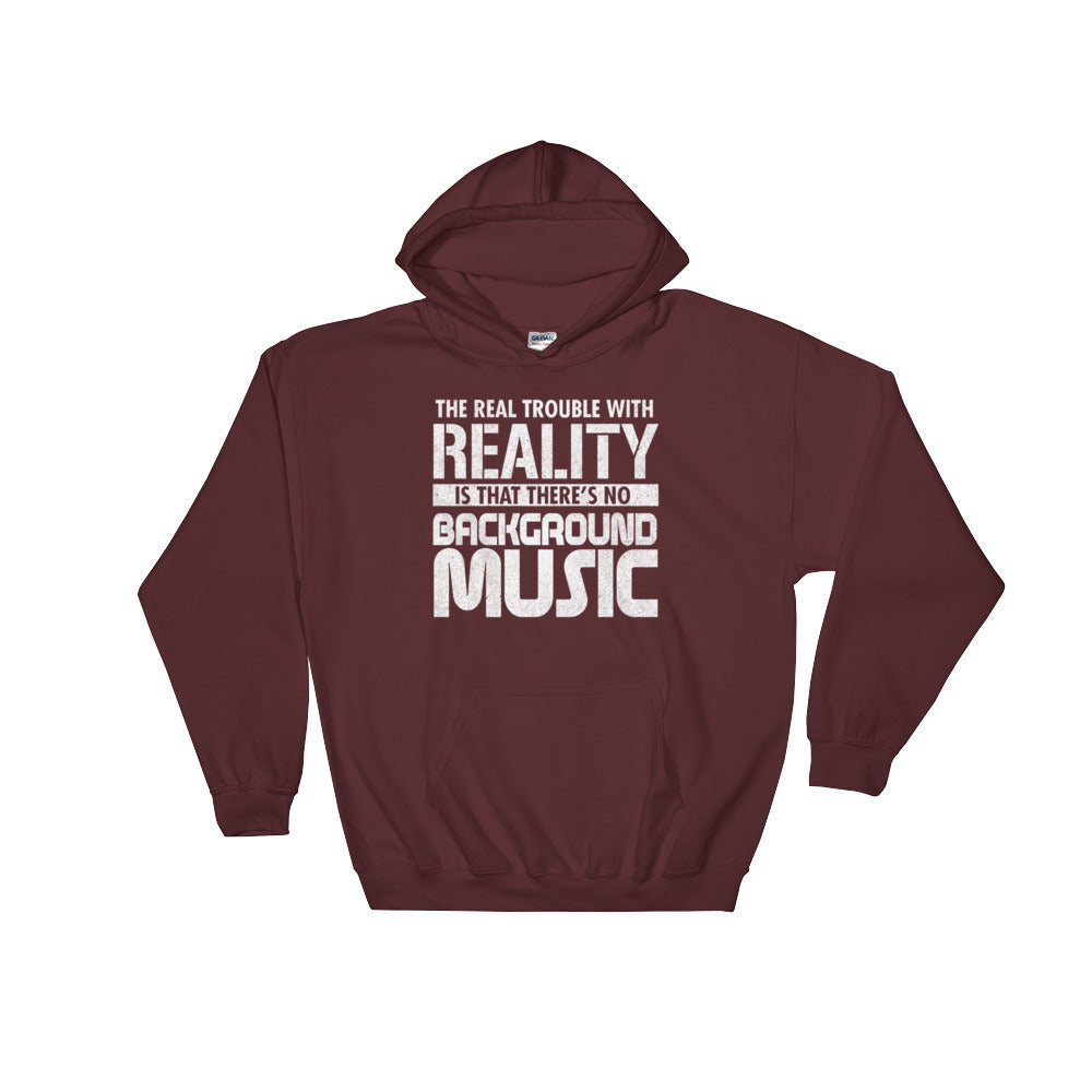 YE (The real trouble with reality is that there's is no background music) Hooded Sweatshirt - YuppyCollections