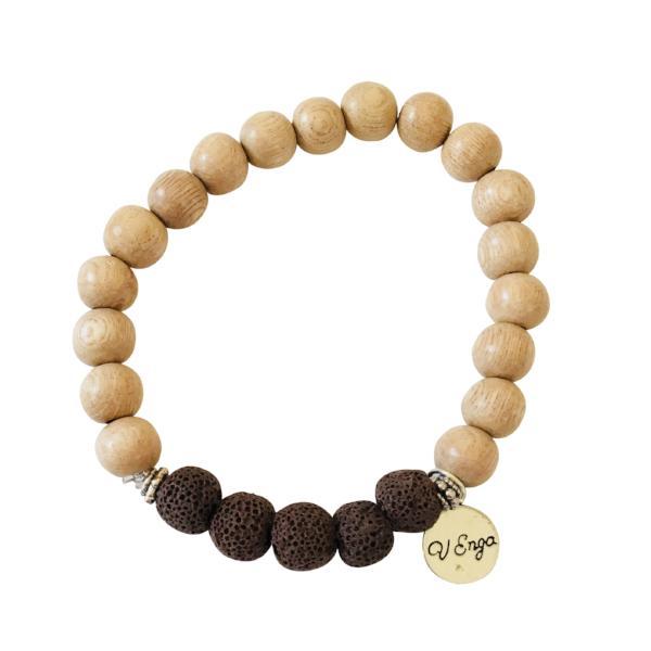 Essential Oil Bracelet ~ Brown - YuppyCollections