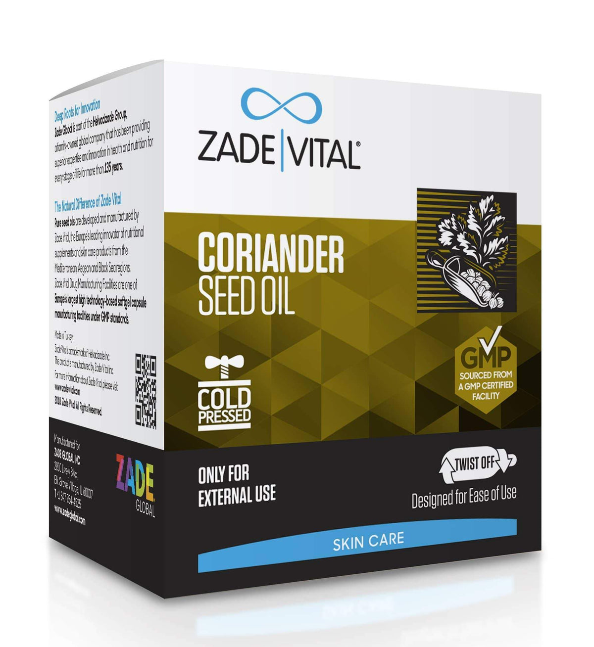 Coriander Seed Oil - 30 Twist-Off Softgels - YuppyCollections