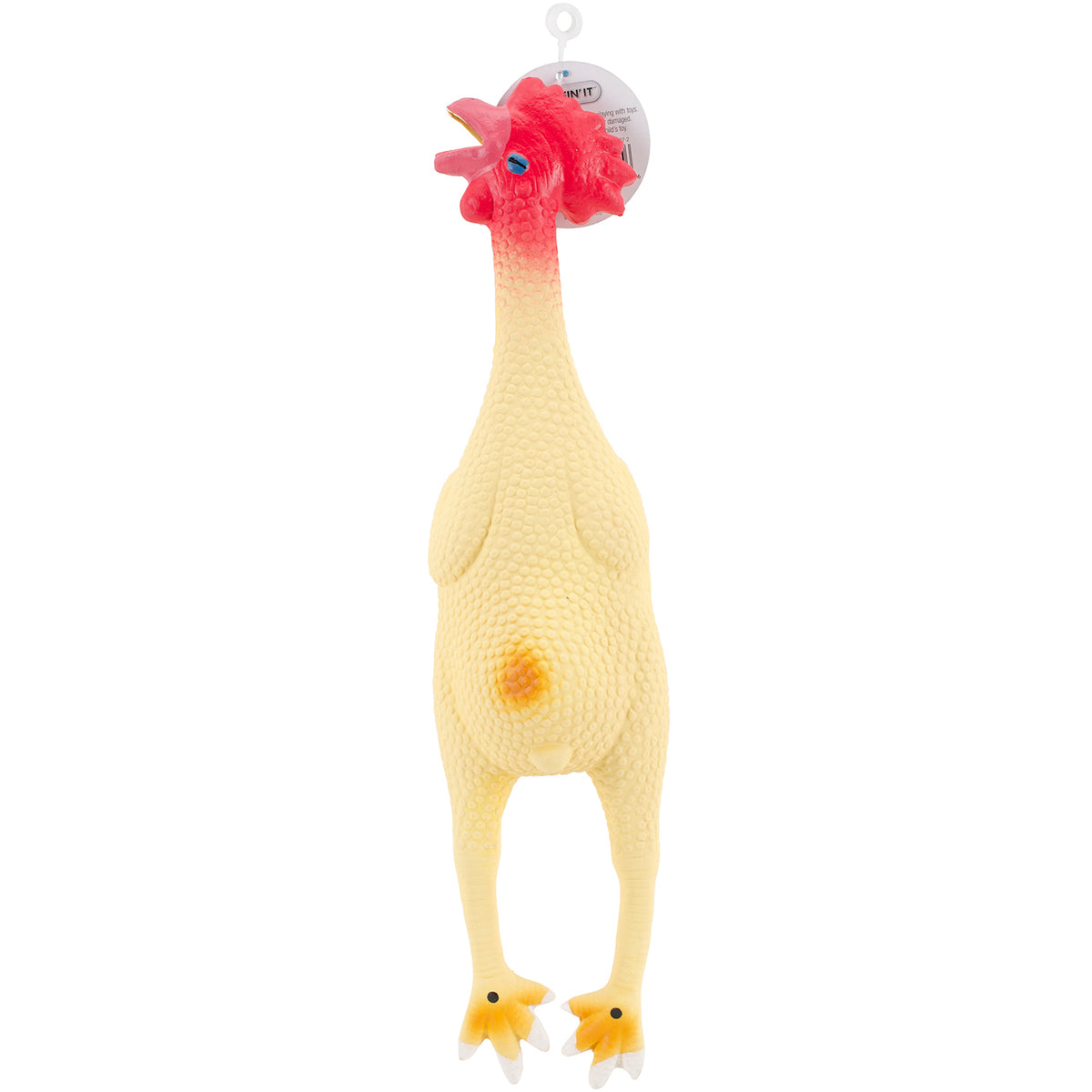 Large Rubber Chicken Dog Toy 17" Tall- - YuppyCollections