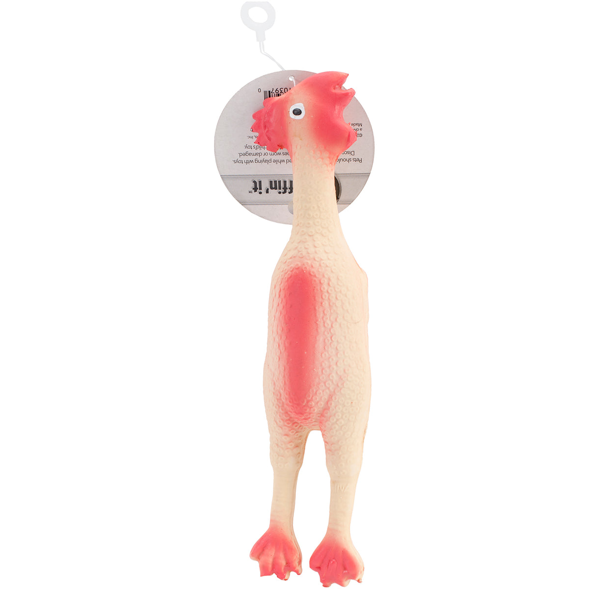 Small Rubber Chicken Dog Toy 9" Tall- - YuppyCollections