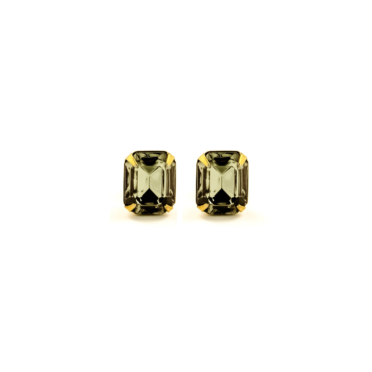 ELLA STUDS IN BLACK DIAMOND - YuppyCollections