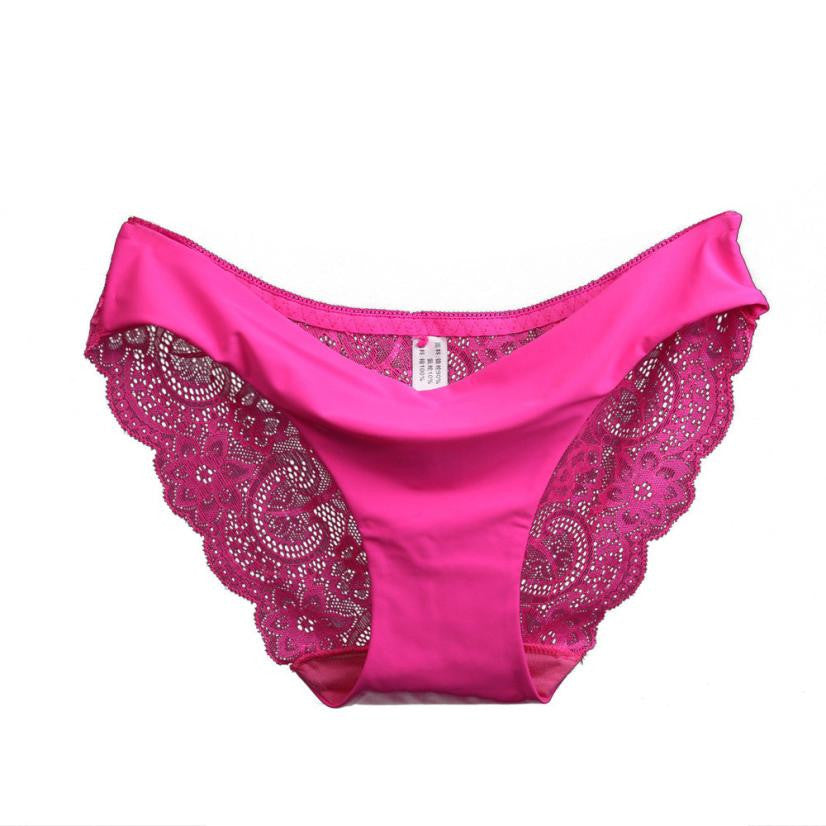 Women's Sexy Lace Panties Seamless Cotton Breathable Panty Hollow Briefs Plus Size Girl Underwear #LSIN - YuppyCollections